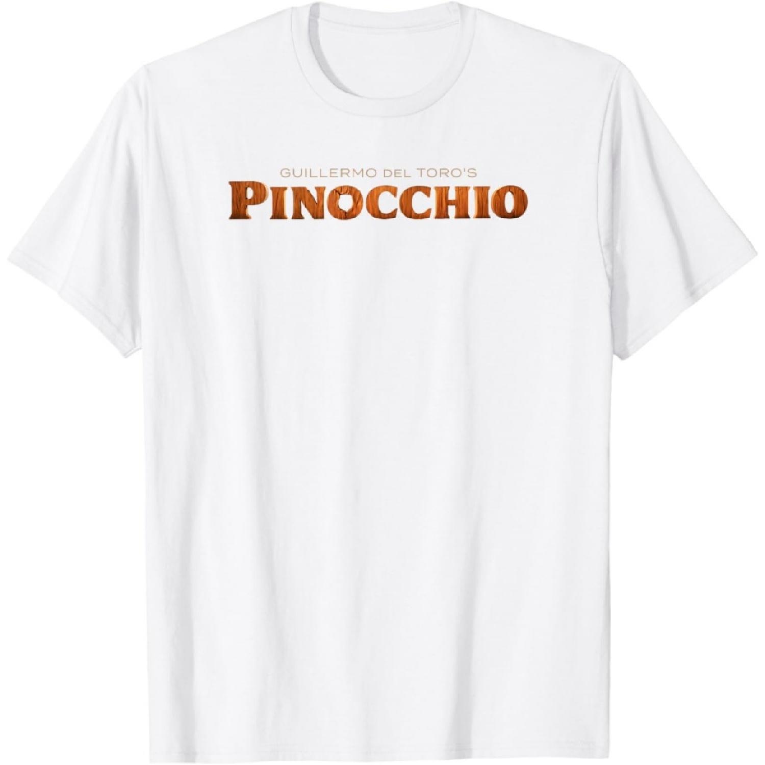 Футболка с логотипом Пиноккио Гильермо дель Торо, древесный оттенок(3) XXXXXL белый