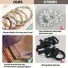 20 PCS Boho Hair Ties, Bracelets Hair Ties for Thick or Thin Hair, 4 Styles Boho Ties for Ponytail Holders, 2.36’’ Hair Ties No-Damage