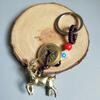 Brass+Alloy Chinese Zodiac Keychain With Lucky Feng Shui Copper Coins Handwoven Lanyard For Daily Use Gift Car Key Decor