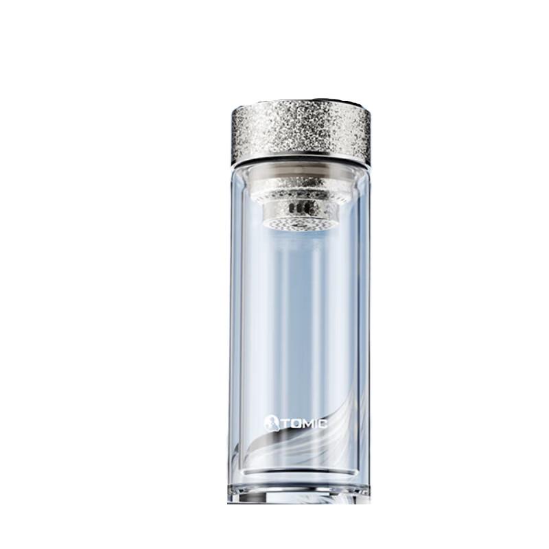 TOMIC Double-Wall Borosilicate Glass Tea Infuser Bottle