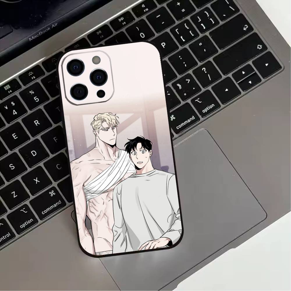 BL Manhwa R-roses And Champagne  Phone Case For iPhone 17,16,15,14,13,12,11 Plus,Pro Max,XS,Soft Silicone Black Cover