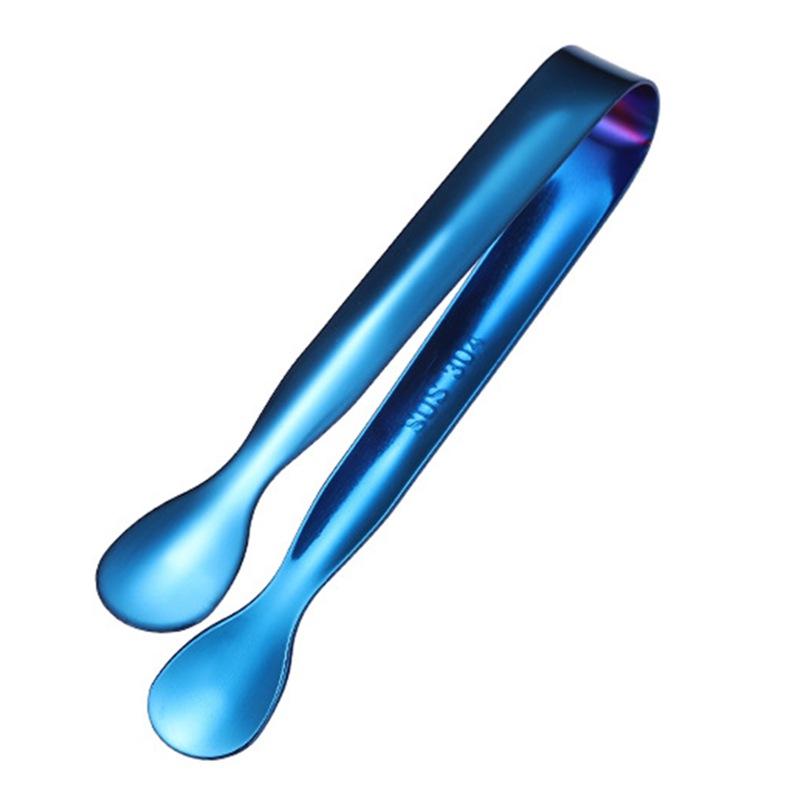 Edelstahl Zuckerwürfelzange Mehrfarbig Vergoldet Runder Kopf Kleine Eiszange Heißtuch Zuckerzange Küchen- Hotelbedarf