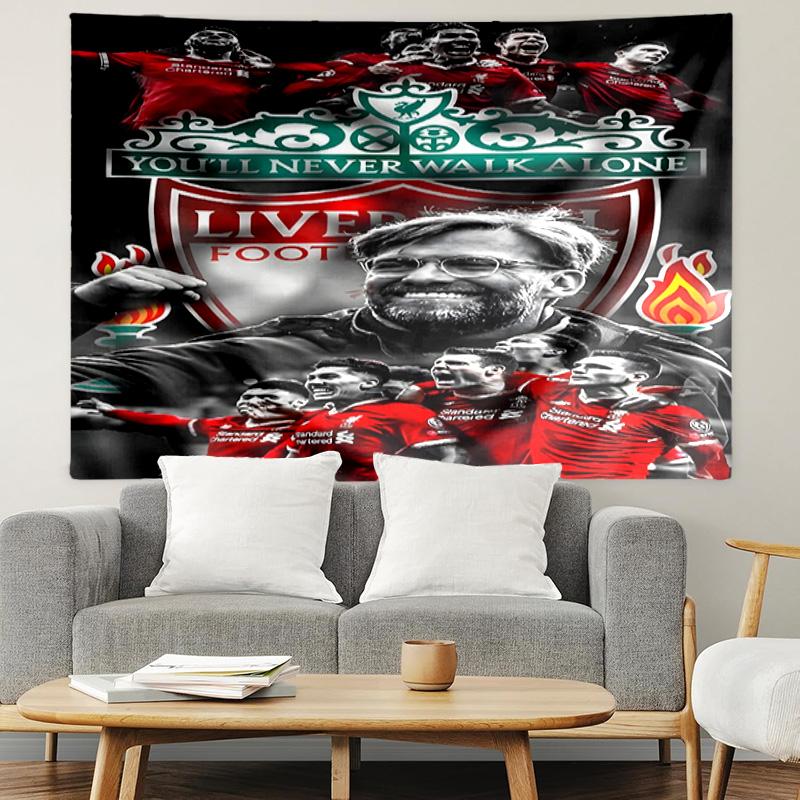 Liverpool F.C Print Tapestry, Lightweight Wall Hanging, for Bedroom, Dorm, Living Room, Home Art Decor - Birthday Christmas Gift for Friends