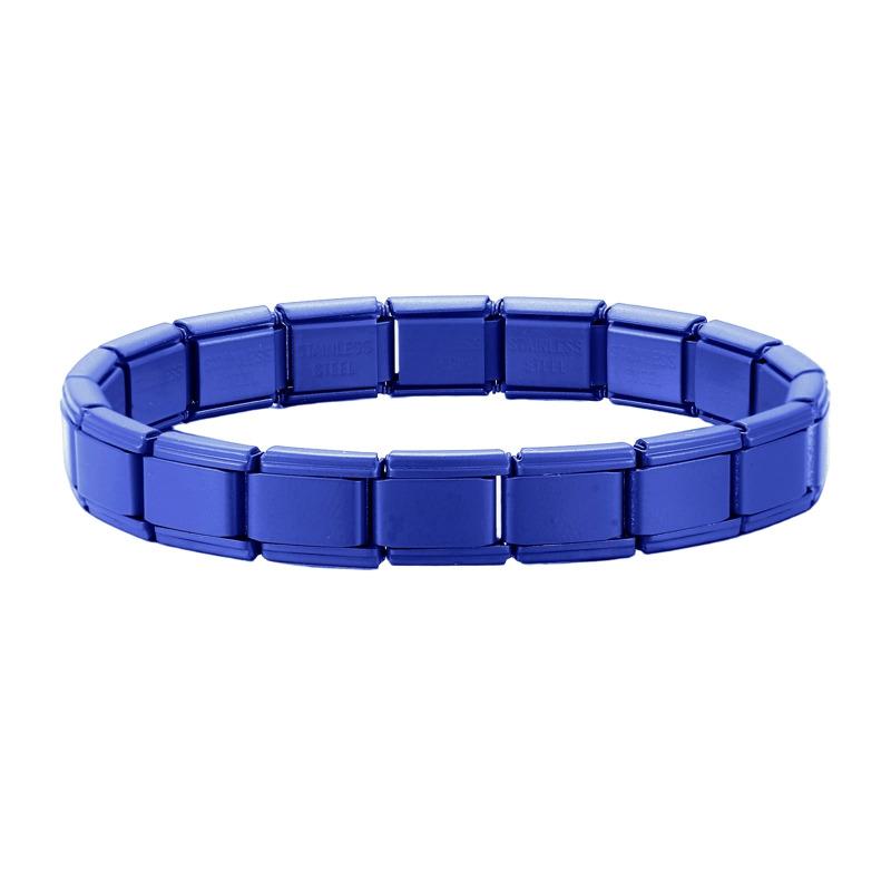 Braccialetti Charm Italiani Fai da Te Catena di Base Bracciale in Acciaio Inossidabile Moduli Assemblati Versatili Regalo Ideale 9mm Universale Dropshipping