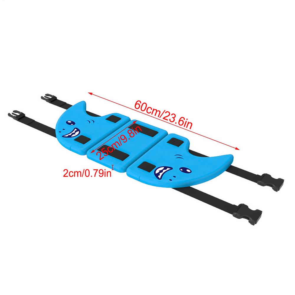 

Childrens Back Float Kid s Shark Fin Back Float Board Eye-Catching Color Wearable Training Floaties With Adjustable Belt синій