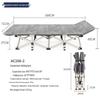 Compact Foldable Bed for Office, Camping, Outdoors - Stainless Steel, Portable, Free Shipping