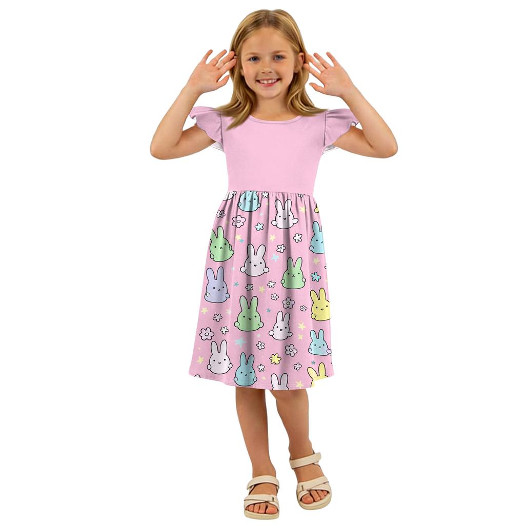 Children's Fashion Casual Flying Sleeve Dress