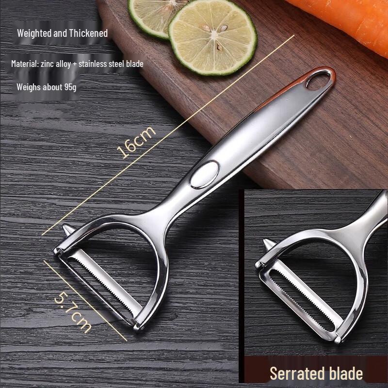 

Heavy-Duty Serrated Stainless Steel Peeler