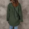 Women S Casual Solid Color Long Sleeve Lapel Single Breasted Coat