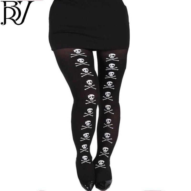 Halloween & Christmas Cartoon Print Stockings - Festive Pantyhose for Holiday Parties & Costume Props
