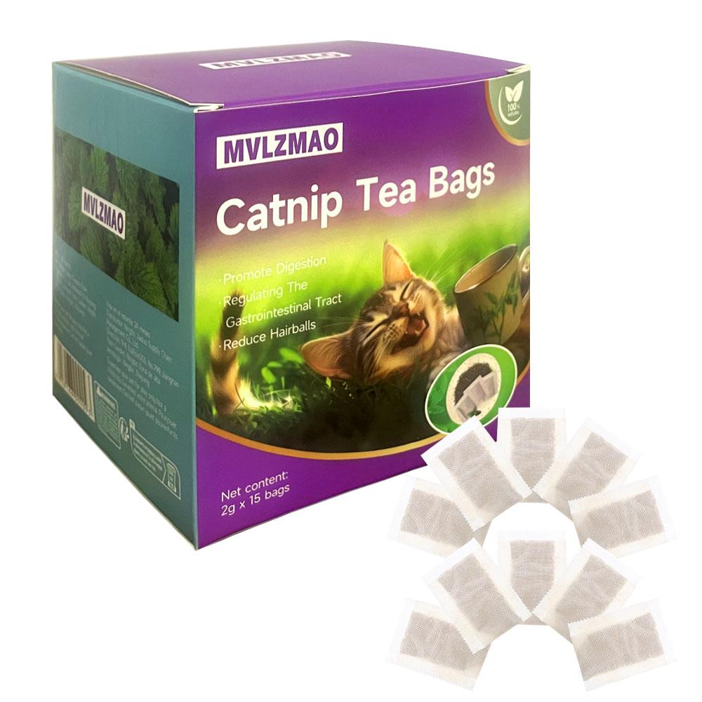 

Catnip Tea Bag Soaking Water Replacement Pouch Cat Grass Teabag Toy Pet Multipurpose Cat Treats Vitamins Indoor Catnip