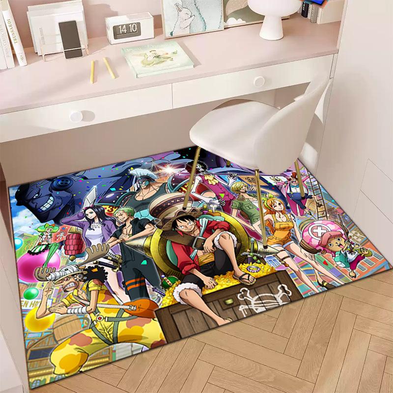 Starring the Japanese Cartoon ONE PIECE Monkey D. Luffy Carpet Is Suitable for Living Room and Bedroom Doormats Office Balcony Decorative Carpet V11