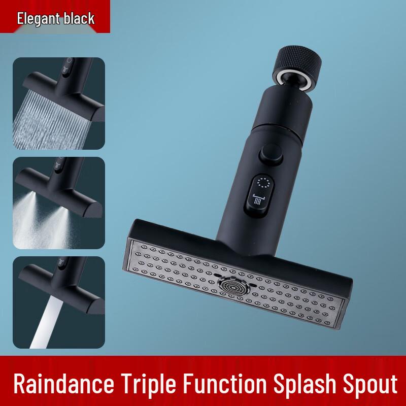 Jingzhouyuan Kitchen Faucet Extender with 3-Mode Waterfall Spray