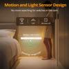 Kabelloses LED-Nachtlicht mit Bewegungs-/Infrarotsensor, USB-wiederaufladbar, ultradünne Schrankleuchte, intelligente dimmbare Beleuchtung für Küche, Kleiderschrank, Schlafzimmer, Abstellraum