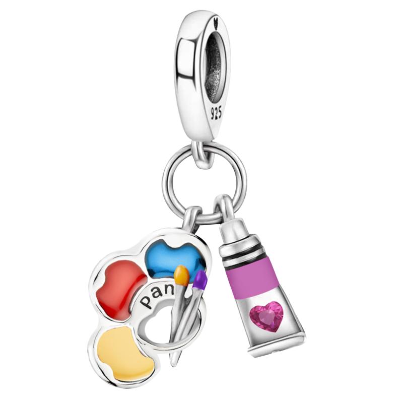 

Медные духи в форме сердца любви, шармы из серии для путешествий, бусина для изготовления браслетов и браслетов своими руками, подарок из высококачественной изысканной бижутерии