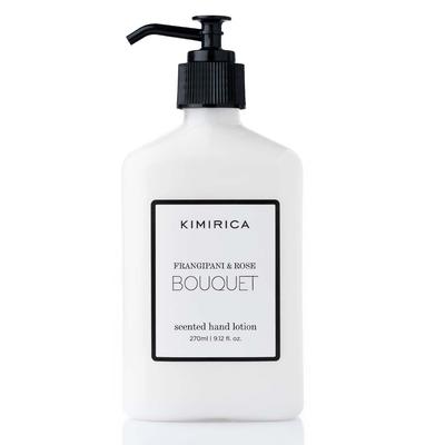 קרם ידיים Kimirica Bouquet עם הטוב של פרנגיפני ושושנה, 100% טבעוני וללא פרבנים, (פרנגיפני וורד)