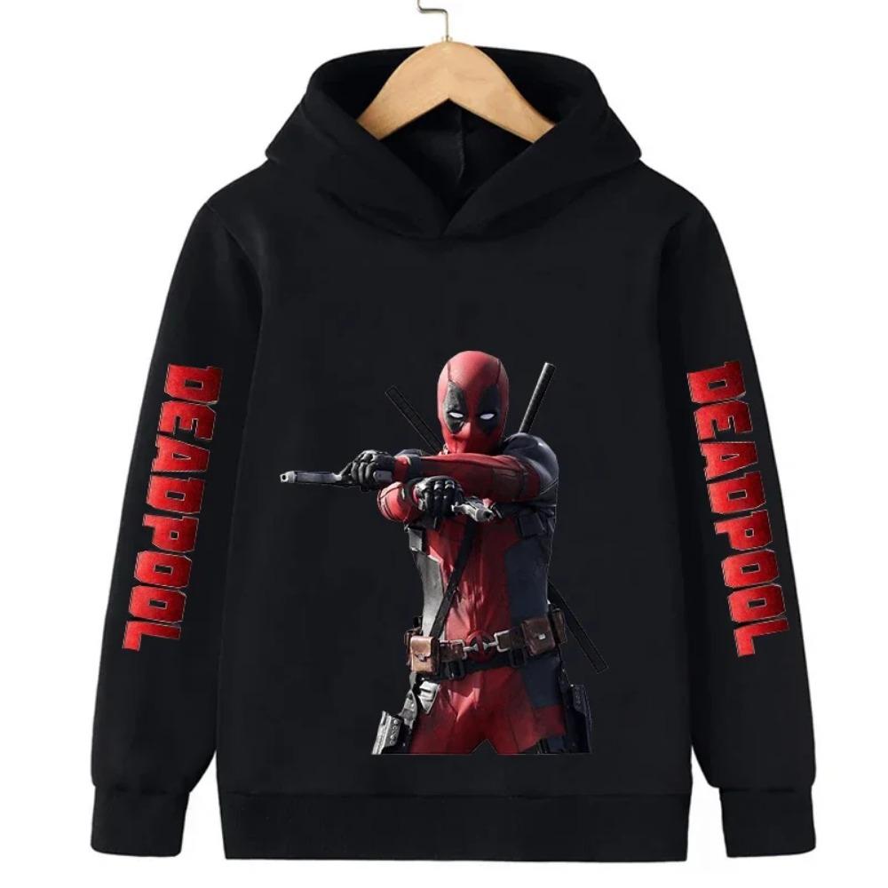 Deadpool Grafické dětské mikiny Móda pro kluky Mikiny s kapucí Podzimní oblečení Kreslené filmy Neformální oblečení Dívčí topy Mikiny