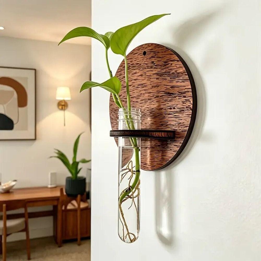 Home Ornaments Wall Mounted Planter Vase Flower Pot Wall Decoration Living Room