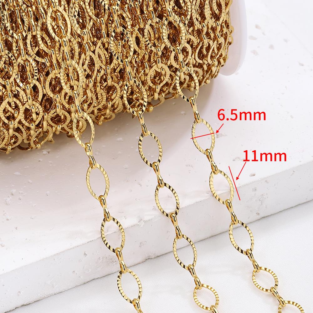 20Meters/Roll 1M No Fade Stainless Steel Chain Multi Sizes Basic Chains for Jewelry Making DIY Bracelet Necklace Chain Wholesale