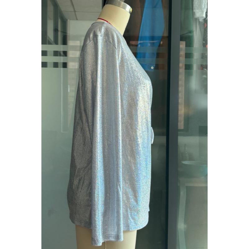Neue Modische Glänzendes Band Schleife Damenbluse Langarm Lässig Frühling Herbst Süße Oberteile Slim Fit Einfarbige Streetwear Elegant Lässig Einfache Hemden