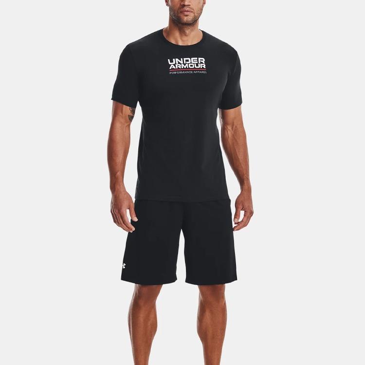 Under Armour Multicolor Box Logo T-shirt 'Black' Men's 1370529-002