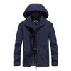 Jacket Men's Spring and Autumn Thin Casual Jacket Jacket Loose Large Size Hooded