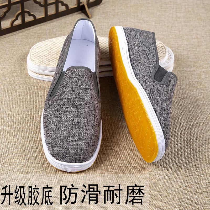 Cloth shoes spring and summer handmade lasagna traditional cloth shoes linen breathable casual flat single shoes