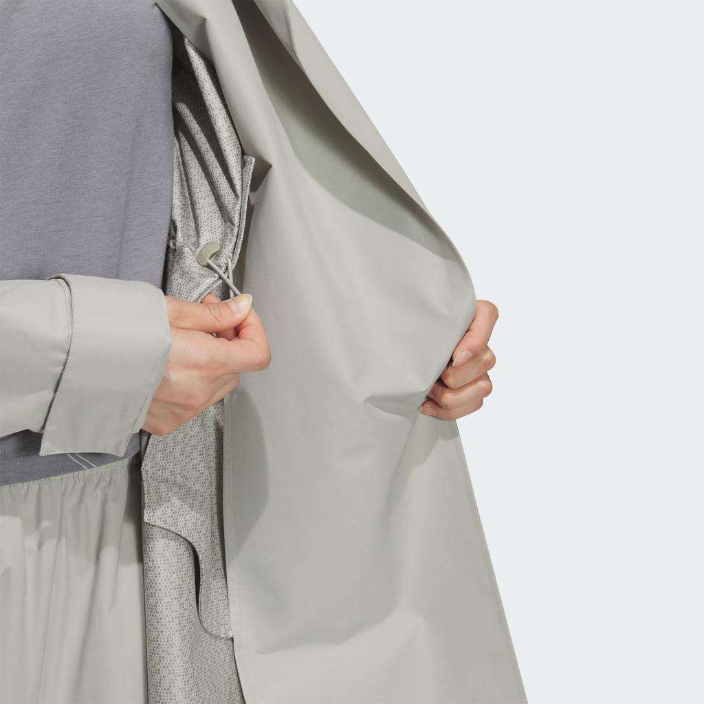 Adidas FOS Future Style Logo Solid Color Outdoor Loose Long Hooded Jacket Women Jackets KC2705