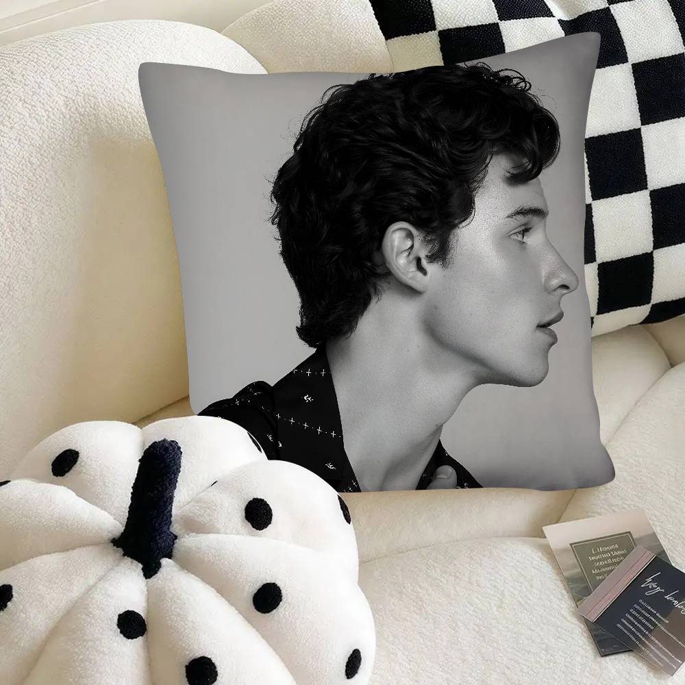 Migliore Federa per Cuscino Shawn Mendes Federa Quadrata alla Moda Camera da Letto Divano Stanza Decorazione Ins Tempo Libero