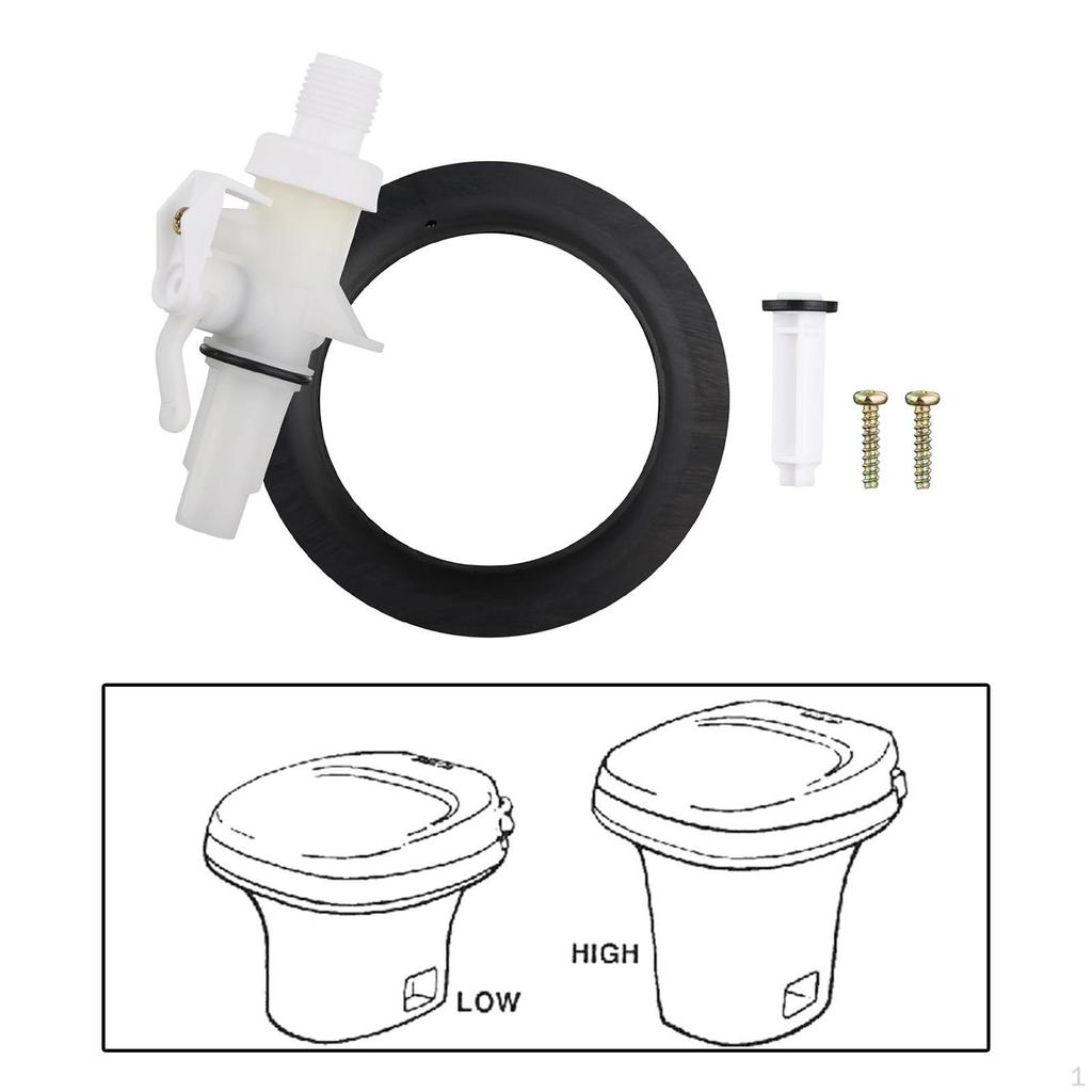 13168 RV Toilet Water Valve Kit Replacement Professional Spare Parts Sturdy High Performance