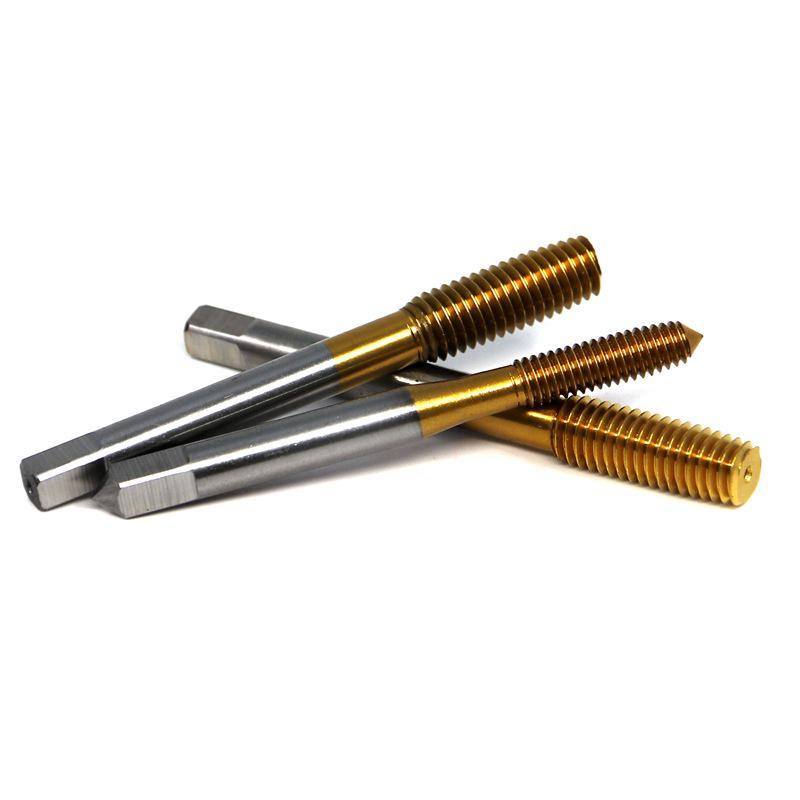 Titanium-Plated Yellow Straight Flute Tap M3-M10 for Chipless Machining M4×0.7