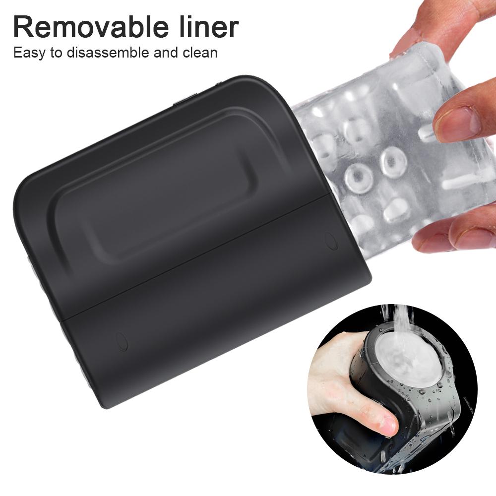 Automatic Rotation Male Masturbator Cup Double Channel Soft Silicone Reality Vagina Masturbation Machine Adult Sex Toys for Men