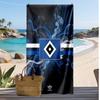 Asciugamano da Spiaggia con Stampa Calcio Hamburger SV, Asciugamano Grande Morbido ad Asciugatura Rapida per Spiaggia Campeggio Nuoto