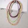Foreign Trade Bohemian Niche Creative Design Sense Glazed Glass Multi-layered Overlapping Exaggerated Fresh Women's Necklace