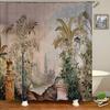 European Flowers, Birds, Plants Bath Curtains Waterproof Shower Curtain 3D Printing Bathroom Decoration With Hook Bath Screen