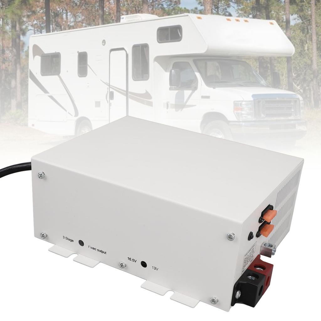 RV Power Converter 55A  to 12V DC Built in 4 Stage Smart Battery Charger Reliable Performance PM3 55