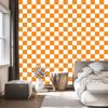 Checkerboard Wallpaper White, Gold and Cream for Living Room and Bedroom 50x1000
