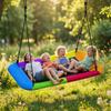 Nest Swing Height-Adjustable Hanging Swing Up To 300kg with Adjustable Ropes for 3-8 Years 148x77x180 Cm Multicolor