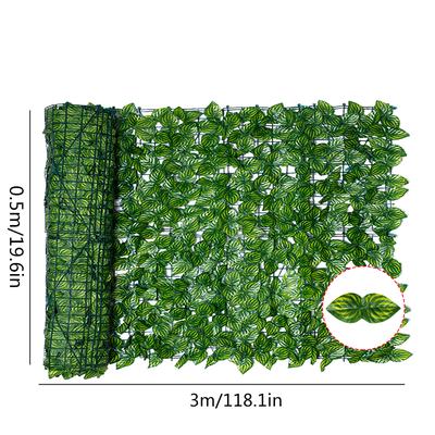 Artificial Leaf Screening Roll UV Fade Protected  Hedging Wall Landscaping Garden Fence Balcony