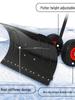 Wheeled Push Snow Shovel - Large Snow Removal Tool
