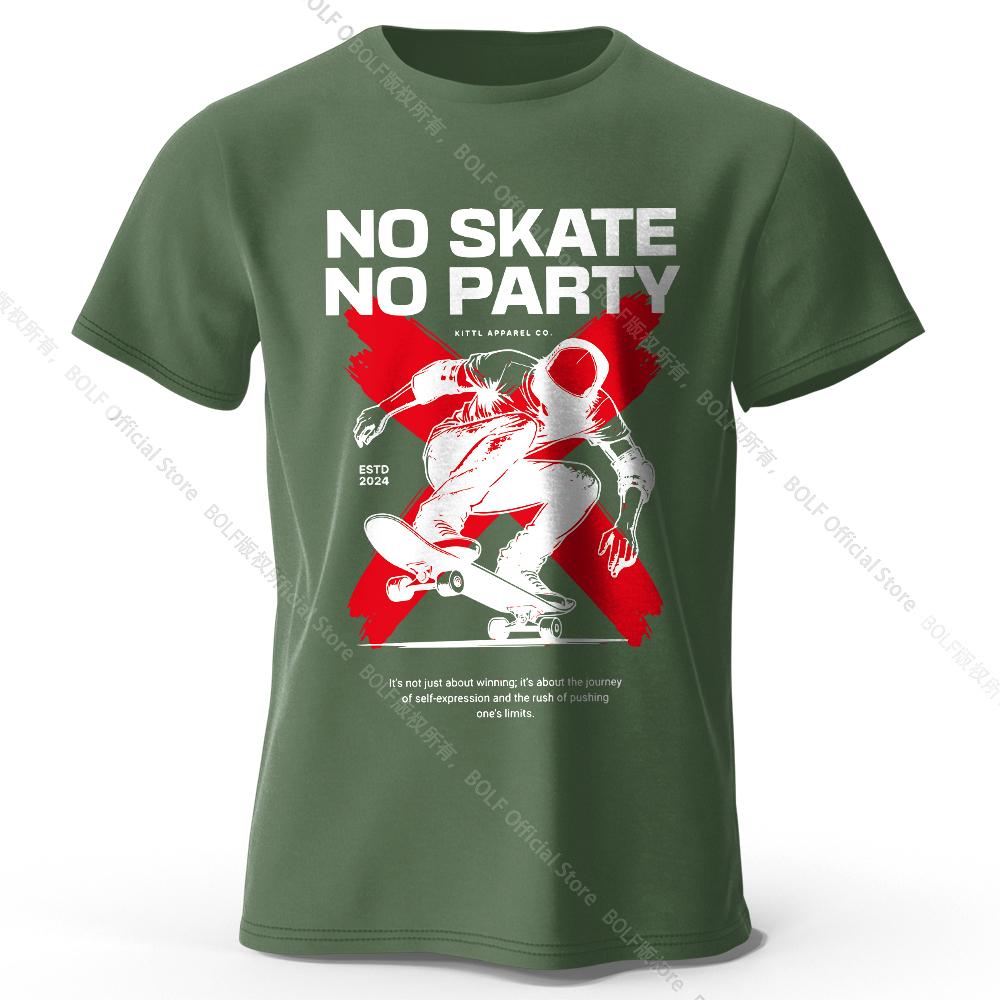 Skateboard Graphic T-Shirt 100% Cotton Urban Street Style Tee for Men and Women Casual Skate Wear