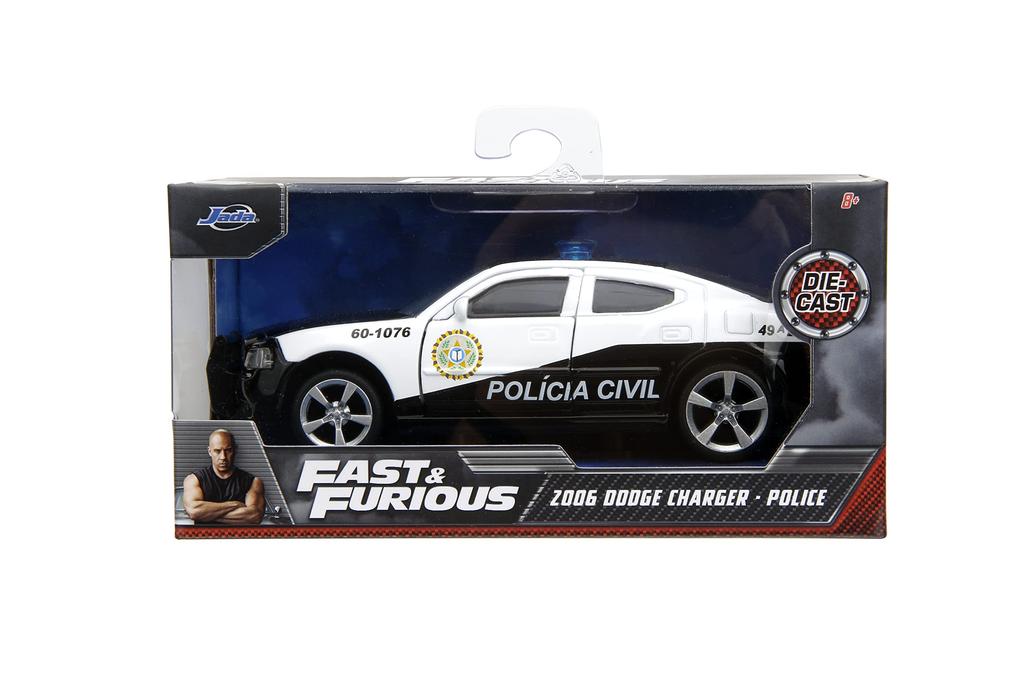 Fast Furious 2006 Dodge Charger Police Car Diecast Car Toy for Kids and Adults & 132
