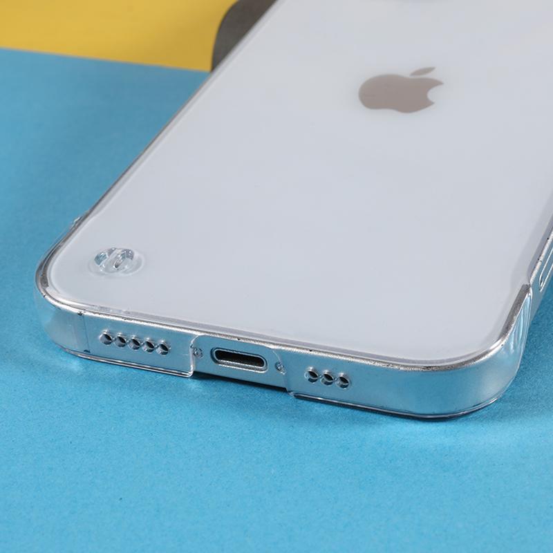 Frameless Phone Case for iPhone 13,Anti-scratch Transparent Hard PC Protective Phone Cover