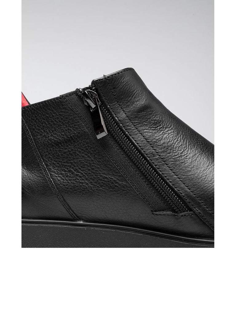 Men's Winter Chelsea Boots - Velvet-Lined Genuine Leather High-Top Martin Boots, British Style.