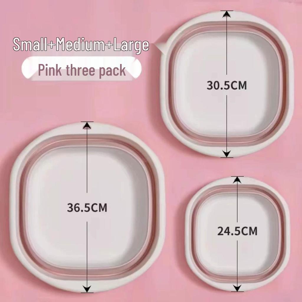 Hordozható Összecsukható Utazó Mosdótál: Kompakt, összenyomható megoldás kollégiumokba, felnőtteknek és mosodába.