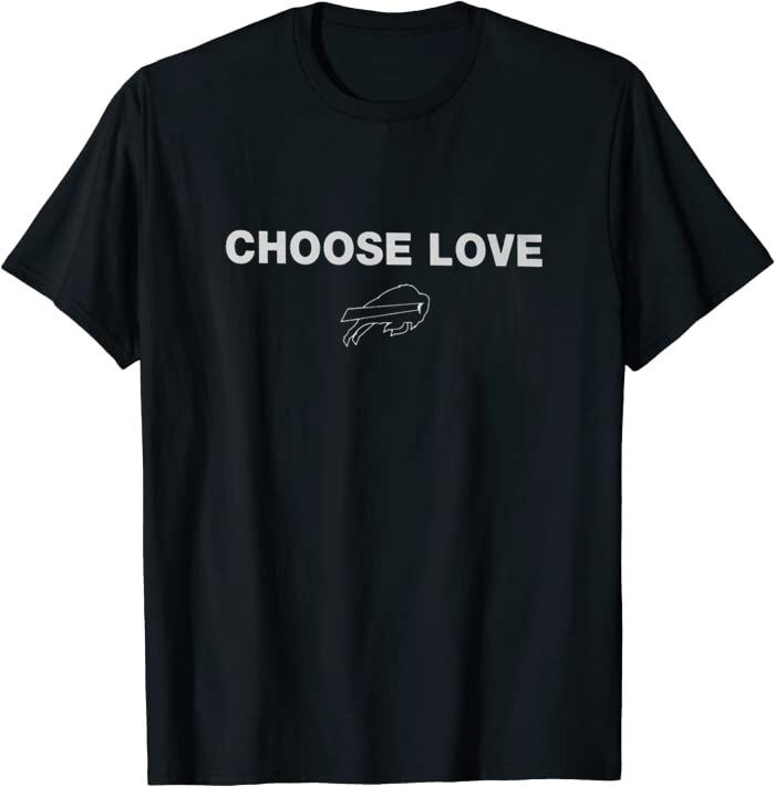 Limited Choose Love Buffalo Vintage Gift Classic T-Shirt XXXL