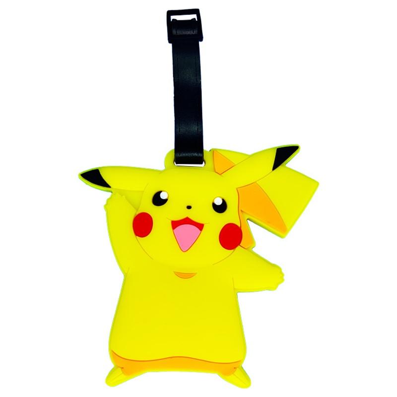 Luggage Tag Cartoon With Name Charmander Pikachu Psyduck Toy