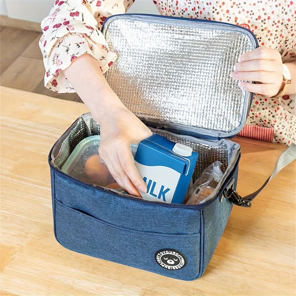 Isolierte Lunchtasche mit Bärenmuster, leicht zu reinigen und tragbar für Schule und Büro, hält Ihre Speisen frisch und lecker, kein Lebensmittelkontakt