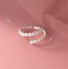 Xiaomi 925 Sterling Silver Rings for Women Couple Minimalist Handmade Simple Flower RingJewelry Gift Prevent Allergy