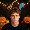 Halloween Headband for Kids Adults Glitter Pumpkin Bat Ghost Skull Hair Accessories